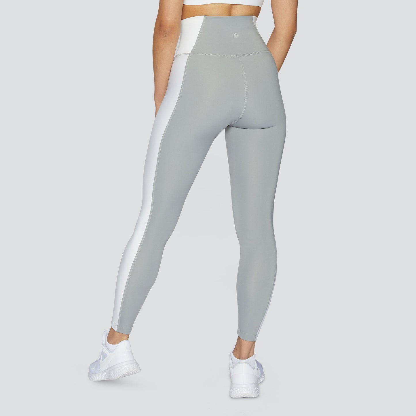 Alma Sustainable Leggings - Grey/White