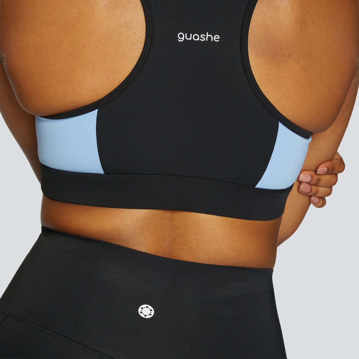 Diamond Sustainable Sports Bra - Black/Navy/Serenity