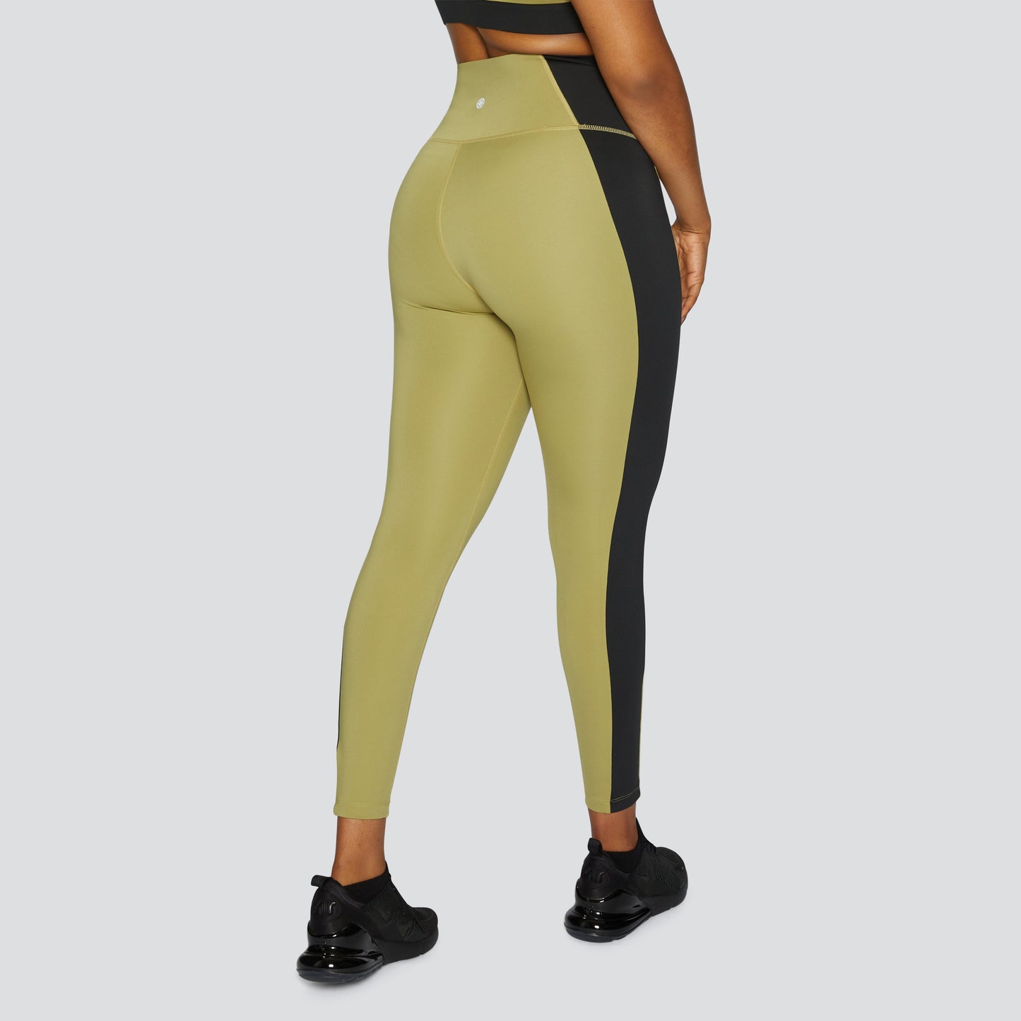 Alma Sustainable Leggings - Black/Green