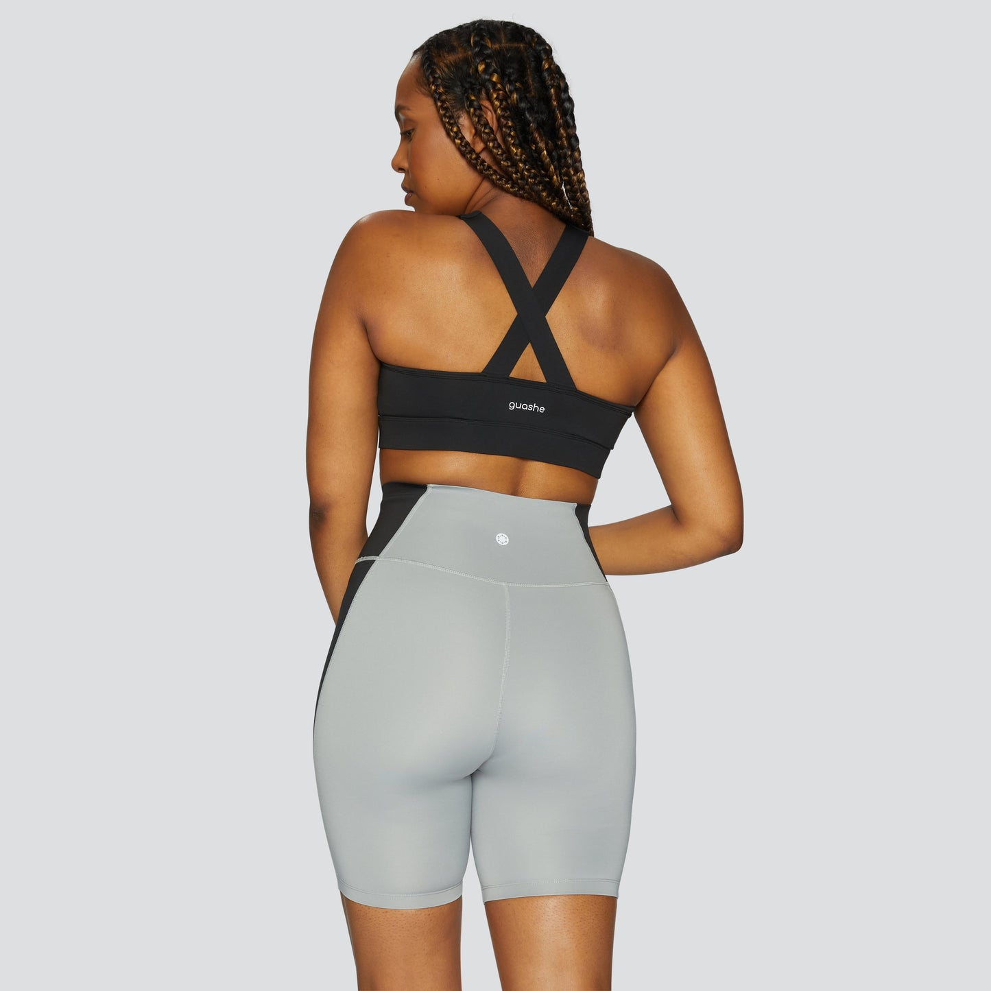 Freedom Sustainable biker Shorts - Grey & Black