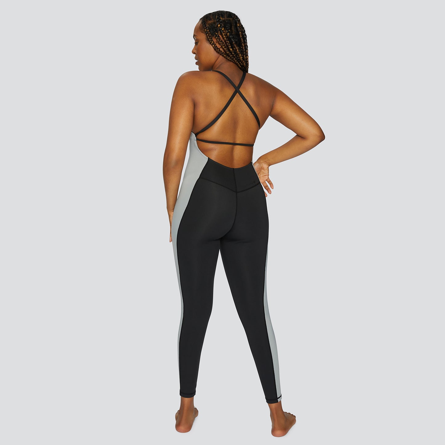 Sustainable Long Unitard with side panels